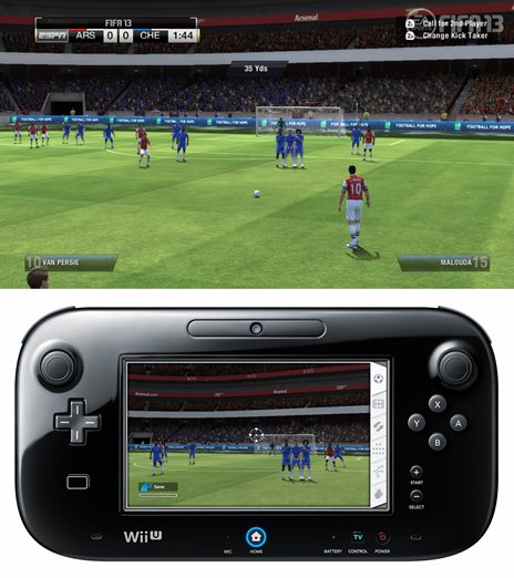 Wii UǡFIFA 13 ɥ饹 åWii U GamePadѤۤΥ󥷥塼޵ǤȤϰۤʤħŪʥॷƥҲ