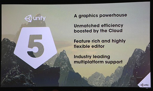 GDC 2015Ͽ奲२󥸥Unity 5פμϤUnityΥڥ륤٥Ⱦ