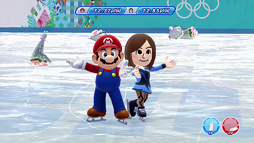 画像集#008のサムネイル/「マリオ&ソニック AT ソチオリンピック」には冬季オリンピック正式競技16種目,マリオやソニックの世界観でアレンジしたドリーム競技8種目を収録