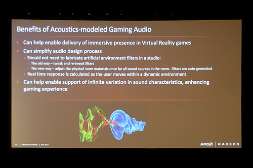 GDC 2017ϡTrueAudio NextפΤʤॵɤϡƥΤʤ3DեåΤ褦ʤ!? AMDѤƤӤ