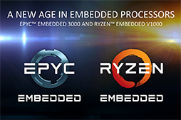 AMDZenƥѤȤ߹߸ץåRyzen Embedded V1000פȡEPYC Embedded 3000פȯɽ