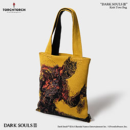 画像ギャラリー No.002のサムネイル画像 / 「DARK SOULS III」のパッケージアートがニットトートバッグに。アパレルブランド「TORCH TORCH」とのコラボアイテムとしてリリース