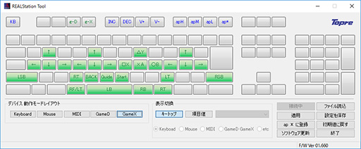 ʥбܡɡREALFORCE108UH-ANLGפοե०Ŭǥӥ塼ѥåɥ⡼ɤˤȤθǧ