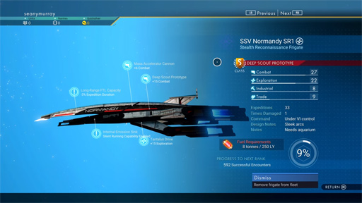 No Mans SkyפˡMass EffectפαSSV Normandy SR-1פо졣եꥲȴ˲ä褦