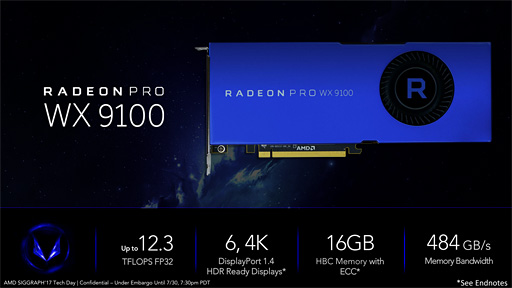 SIGGRAPHAMDܵGPURadeon RX VegaפĤȯɽGTX 1080򤷤Τǽפ399ɥ̡ˤ顣814ȯ