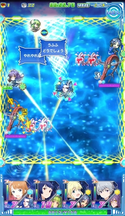 画像ギャラリー No.033のサムネイル画像 / 活きのいい宇宙魚に候補生&守護神が挑む。「ソラとウミのアイダ」のバトルシステムを紹介