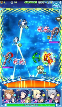 画像ギャラリー No.042のサムネイル画像 / 活きのいい宇宙魚に候補生&守護神が挑む。「ソラとウミのアイダ」のバトルシステムを紹介