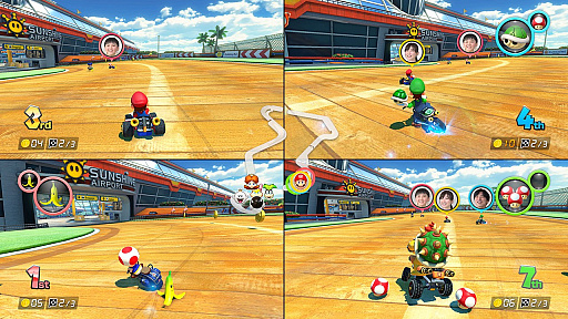 画像ギャラリー No.002のサムネイル画像 / 「マリオカート8 デラックス」，Switch 2の性能を活かした機能が利用可能に。画面分割による8人プレイやカメラプレイに対応