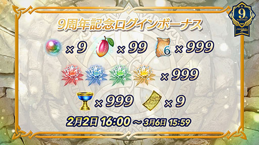 画像ギャラリー No.005のサムネイル画像 / 「ファイアーエムブレム ヒーローズ」は本日で配信9周年。記念キャンペーンや総選挙の結果など最新情報が一挙公開に