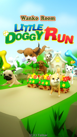画像集 No.002のサムネイル画像 / わんこのスマホ向けランニングアクション「Little Doggy Run」が配信中