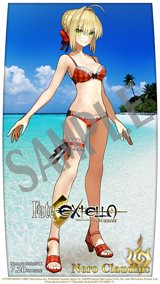 画像集 No.002のサムネイル画像 / Switch版「Fate/EXTELLA」のオリジナル壁紙プレゼントキャンペーンが開催