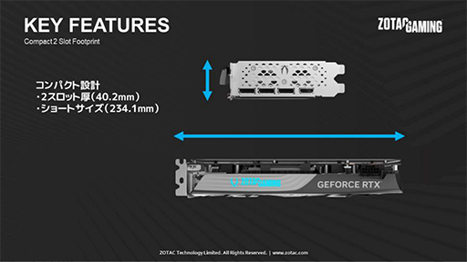 Ĺ234mmRTX 4070 SUPERܥɤZOTAC117ȯ