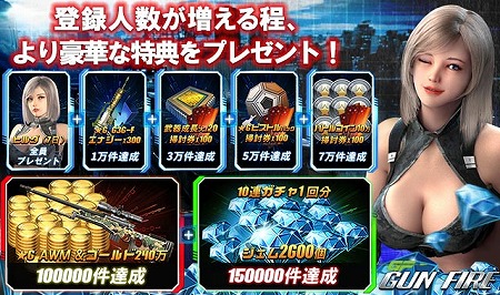 画像ギャラリー No.001のサムネイル画像 / スマホ向けガンシューティング「GUN FIRE」,事前登録受付を開始