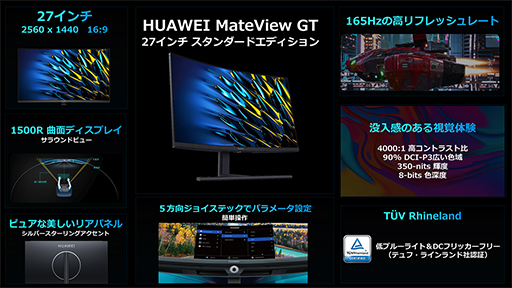 HuaweiޡѶʷǥץ쥤HUAWEI MateView GTפ˥饤ʥåɲá2734Ѱ