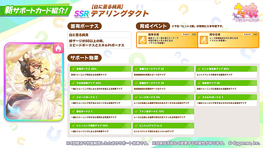 画像ギャラリー No.004のサムネイル画像 / 「ウマ娘」，ドロワ新衣装の「サクラバクシンオー」「ノースフライト」を本日実装。「スペシャルウィーク」の覚醒Lv6とLv7も開放に