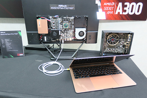 ǯASRockThunderbolt 3䤷 Thunderbolt 3бX570ޥܡɤRX 570ܤγդեåɤϪ