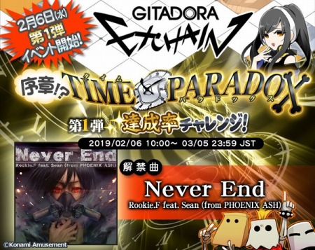 GITADORA EXCHAINס꡼20ǯȥ󥤥٥ȡֽ!? TIME PARADOX 1ơפ