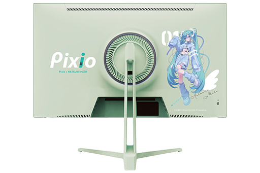 画像ギャラリー No.003のサムネイル画像 / 初音ミクを大きくあしらった27型1440pコラボモデル液晶ディスプレイがPixioから発売に