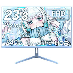 画像ギャラリー No.005のサムネイル画像 / 人気VTuber 8人をイメージした8色カラバリの240Hz表示対応23.8型液晶ディスプレイがPixioから発売に
