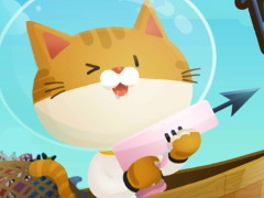 可愛い猫がモリで魚を仕留めるシューティングゲーム「モリにゃん」を紹介する「（ほぼ）日刊スマホゲーム通信」第1840回