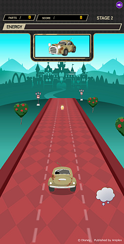 画像ギャラリー No.002のサムネイル画像 / 「ツイステ」のWebゲーム「EVOLVE RACER」，期間限定公開。車を操作してスコアを稼いでいくレースゲーム