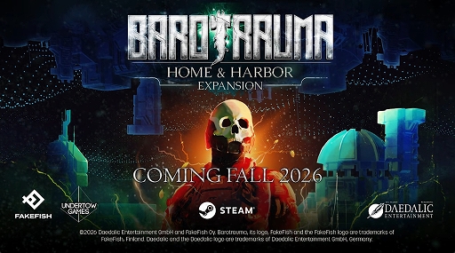 画像ギャラリー No.001のサムネイル画像 / ホラー潜水艦シム「Barotrauma」，大型拡張“Home & Harbor”の配信時期が2026年秋に決定。最新トレイラーを公開