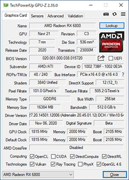 #011Υͥ/AMDοGPURadeon RX 6800 XTRX 6800ץӥ塼ԤΥ쥤ȥбGPU϶ǤRTX 3080/3070廊Τ