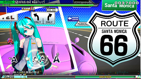 ֽ鲻ߥ Project DIVA MEGA39sפˡޤդޤջΡ֥ѥפȤߤPΡ֥פϿΡCatch the WaveפPV