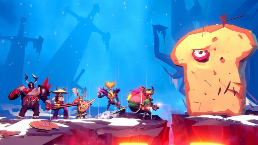 画像ギャラリー No.030のサムネイル画像 / 巨大な食パンにサイコロ……強大なボスとヴァイキングたちが戦う非対称型対戦ゲーム「BOSSGARD」のPC向け日本語版を先行プレイ