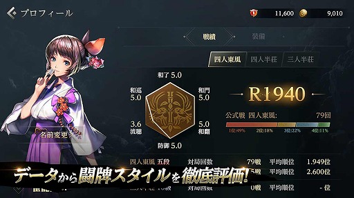 画像ギャラリー No.004のサムネイル画像 / 本格3D麻雀アプリ「雀龍門M」の事前登録受付がスタート。Twitterキャンペーンも開催