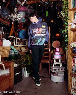 画像ギャラリー No.010のサムネイル画像 / ファッションブランド「CUNE」がゲーム「ことばのパズルもじぴったん」「塊魂」とコラボ。ポップなデザインのTシャツやパーカーを展開