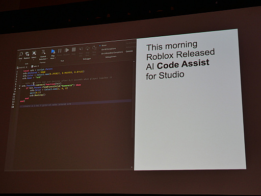  No.005Υͥ / GDC 2023AIοʲϻߤޤʤ RobloxפǤץåȥե⥲೫ȯΥݡȤ˥ͥ졼ƥAI