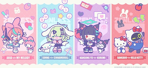 画像ギャラリー No.002のサムネイル画像 / 「ゼンゼロ」×「サンリオ」コラボが2月11日からスタート。キティの衣装を着たボンプなど,かわいらしいコラボイラストを使用したグッズが登場