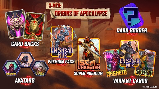 画像ギャラリー No.001のサムネイル画像 / 「MARVEL SNAP」，新メカニズム「目標」を持つカードを実装。スーパーヴィラン「アポカリプス」のオリジンを描く新シーズンが開幕