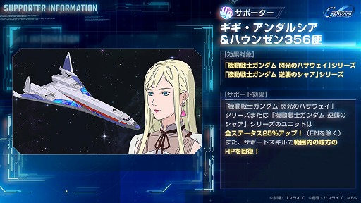 画像ギャラリー No.011のサムネイル画像 / 「Gジェネ エターナル」,映画「閃光のハサウェイ キルケーの魔女」公開記念でアリュゼウスとレーン・エイムをプレゼント