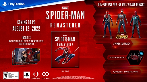 PCǡMarvel's Spider-Man RemasteredפΥեåǽҲ𤹤ȥ쥤顼ˡȯ813ˡץ쥪Ⳬ