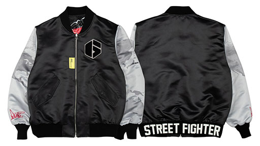 画像ギャラリー No.006のサムネイル画像 / 「スト6」ジュリ，豪鬼の2WAYブルゾン，予約販売を開始。表面は落ち着いた日常使い用，裏面はインパクト重視の大胆なデザイン