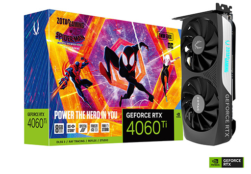 ZOTACGainwardPNYGeForce RTX 4060 TiɤȯˡǲSpider-ManפȤΥܥǥ