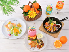 「カービィカフェ Summer 2025」7月2日から開催。「ワドワド☆おひさまオレンジパフェ」などオレンジがテーマの限定メニューを販売