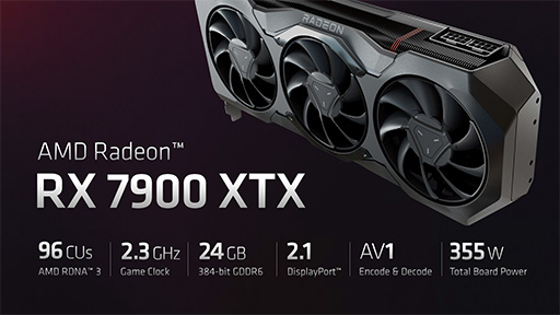 AMDGPURadeon RX 7000ץ꡼ȯɽ1ʤRadeon RX 7900 XTXRadeon RX 7900 XT1213ȯ