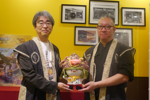 画像ギャラリー No.011のサムネイル画像 / ペッパーランチ×「信長の野望 出陣」のコラボ「戦国グルメ合戦」試食会レポート。信長，秀吉，家康をテーマにした3種のペッパーライスは，どれも絶品