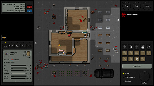 画像ギャラリー No.001のサムネイル画像 / Steamで高評価のターン制ローグライク「Terminus: Zombie Survivors」が日本語表示に対応。1つ1つの行動に慎重な判断が求められる