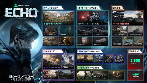画像ギャラリー No.001のサムネイル画像 / 「Delta Force」，シーズンアップデート「エコー」を本日実施。索敵や妨害を得意とするオペレーター「ルーク・エバリー」が参戦