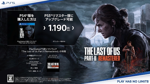 The Last of Us Part II Remasteredȯ䡣ǳ륨꡼ʪ줬ͥƥ4KΥեå