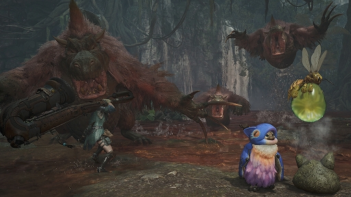 画像ギャラリー No.005のサムネイル画像 / 「モンスターハンターワイルズ」,イベントクエスト「桃毛達も歌う恋歌」を配信開始。ぬいぐるみ風オトモ防具「ビセイウタネコα」を作れる