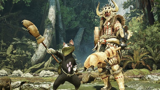 画像ギャラリー No.001のサムネイル画像 / 「モンハンワイルズ」イベントクエスト「痺れる森の野獣」「暴れん坊、ここに極まれり」を配信開始。片手剣「ねこ？ぱんち」を作成可能