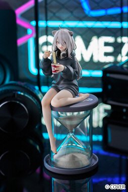 画像ギャラリー No.003のサムネイル画像 / ホロライブ「獅白ぼたん」のぬーどるストッパーフィギュアが7月下旬にプライズで登場。カップラーメンを食べる姿をフィギュア化