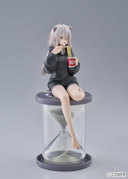 画像ギャラリー No.006のサムネイル画像 / ホロライブ「獅白ぼたん」のぬーどるストッパーフィギュアが7月下旬にプライズで登場。カップラーメンを食べる姿をフィギュア化