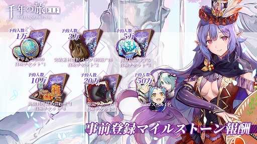画像ギャラリー No.004のサムネイル画像 / 魔女たちと絆を深めながら，英雄の力を宿す“ゴスペル”を率いて戦う。スマホ向けターン制RPG「千年の旅 ELF」，事前登録受付を開始【PR】