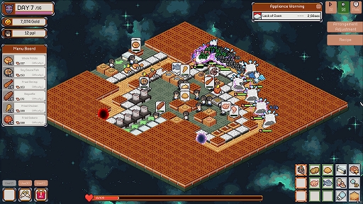 画像ギャラリー No.002のサムネイル画像 / キッチン構築タワーディフェンス「Kitchen Crisis」，Steamで本日配信。さらわれた地球人がエイリアンの食欲を満たすため素早く料理を提供